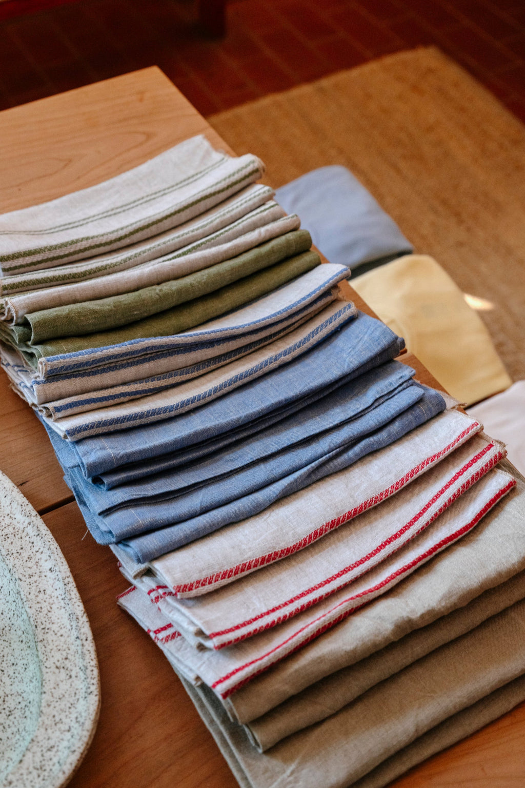 Italian Linen Napkin | Olive