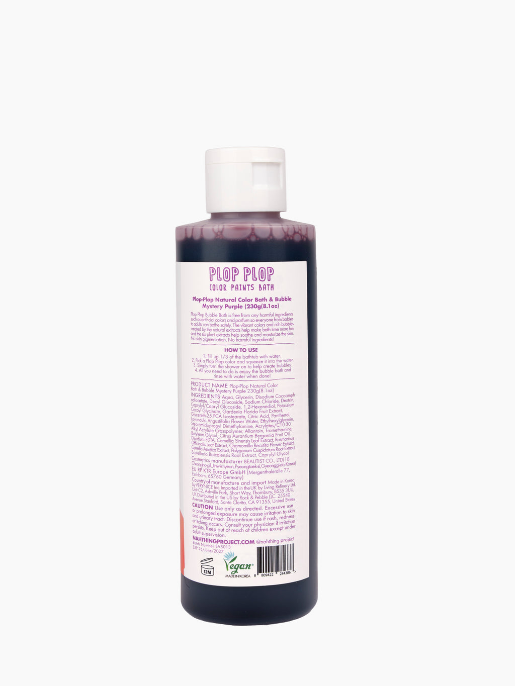 Natural Color Bubble Bath | Mystery Purple