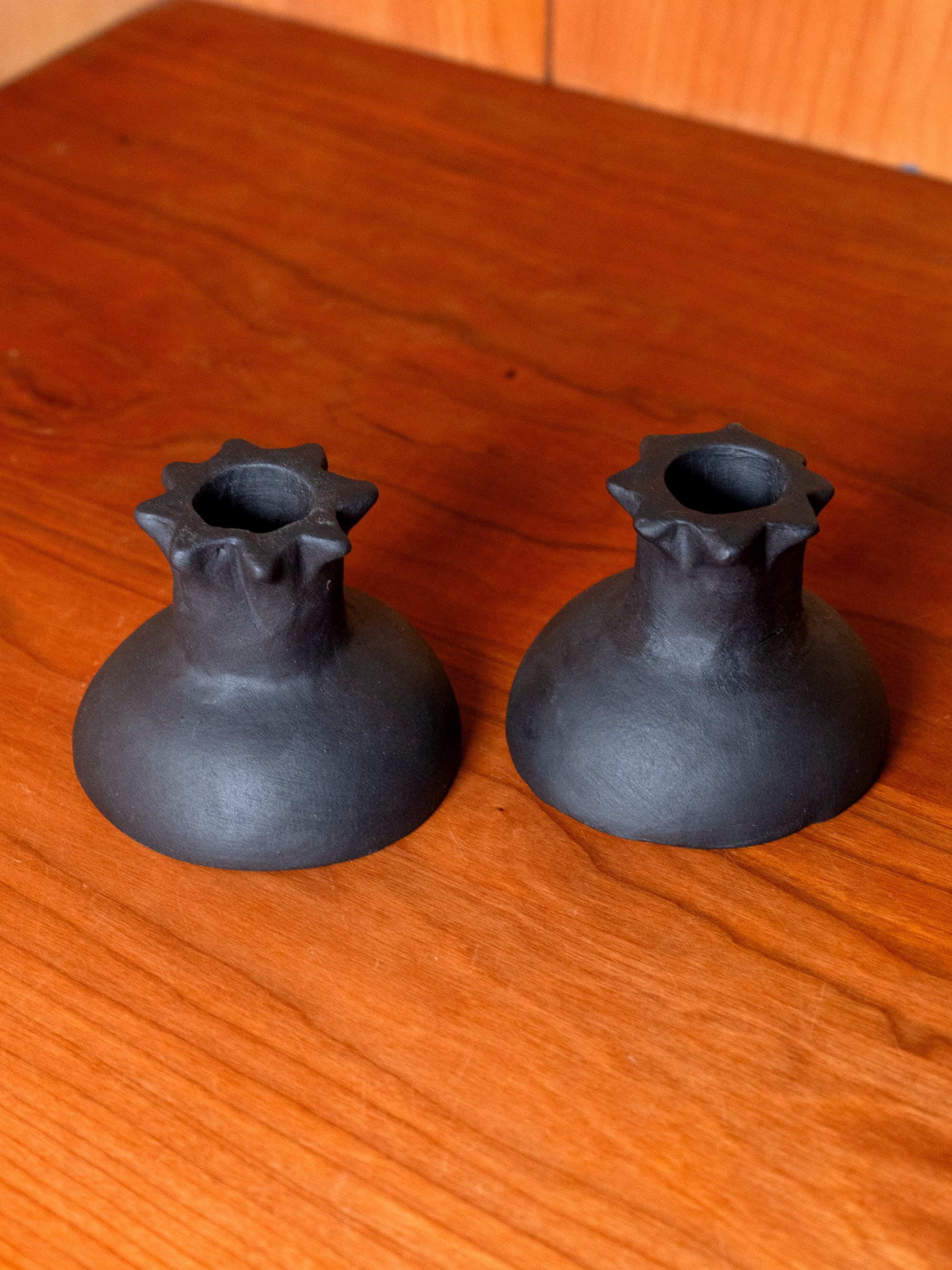 Lume Candleholders (Obsidian) Set of 2