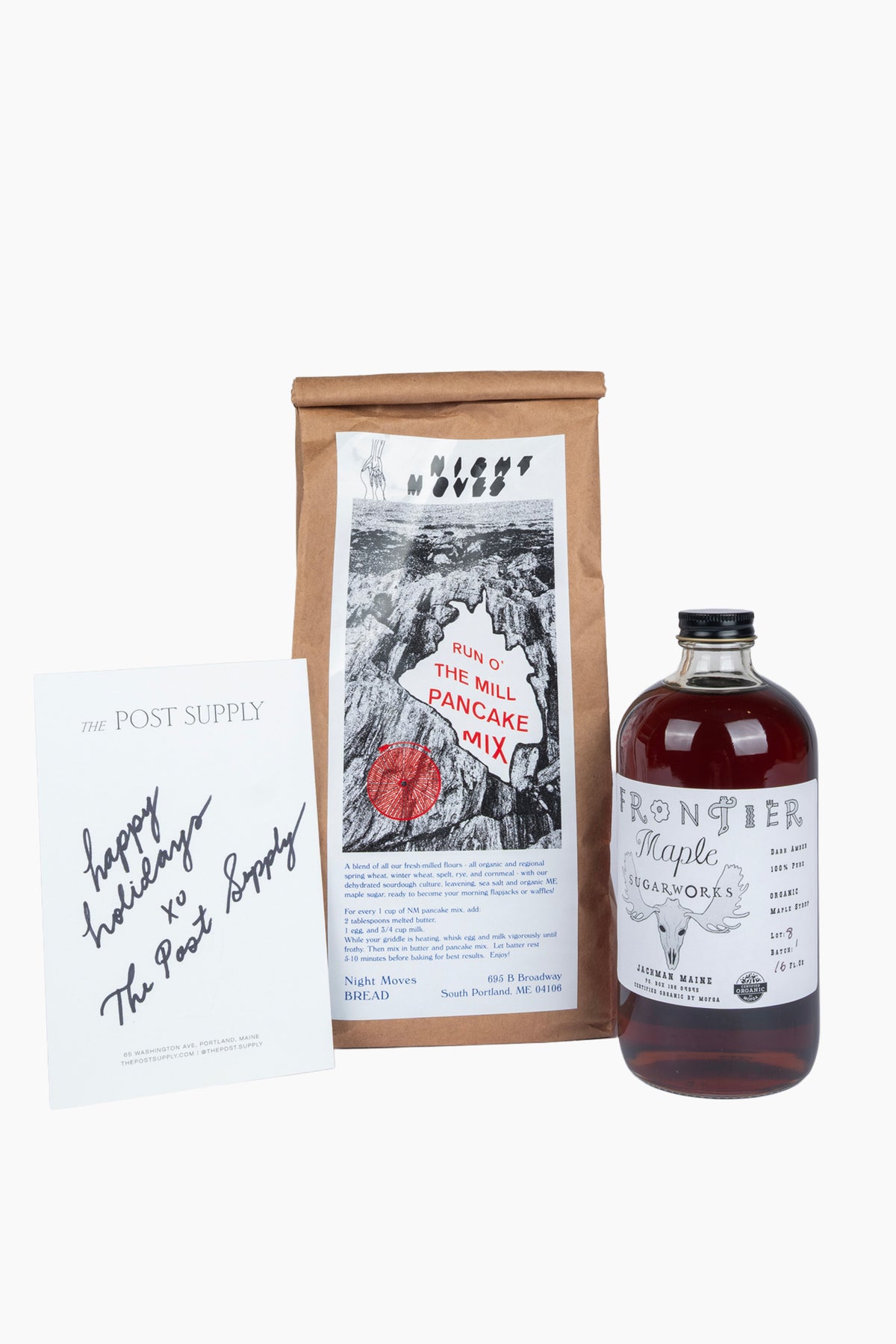 Maine Made Pancake Mix and Maple Syrup Gift Box