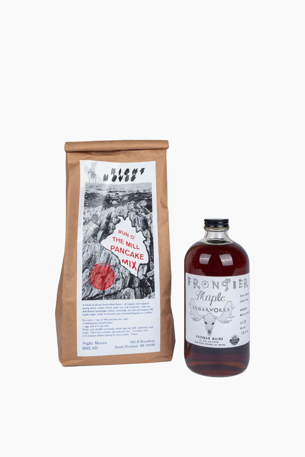 Maine Made Pancake Mix and Maple Syrup Gift Box