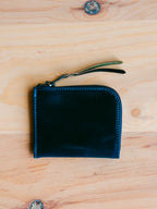 Cordovan Zip Wallet | Navy Shell