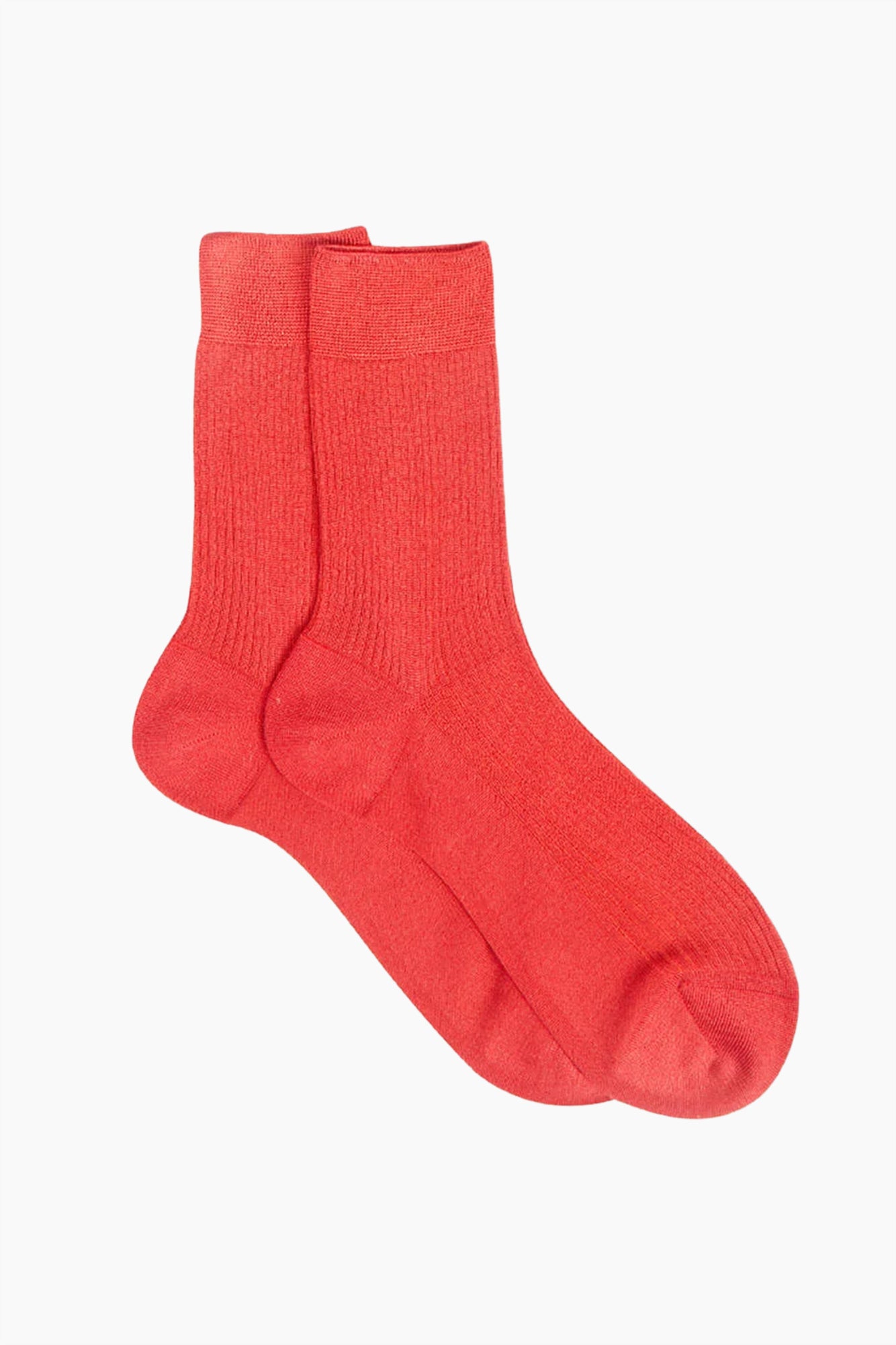 Silk Ribbed Socks