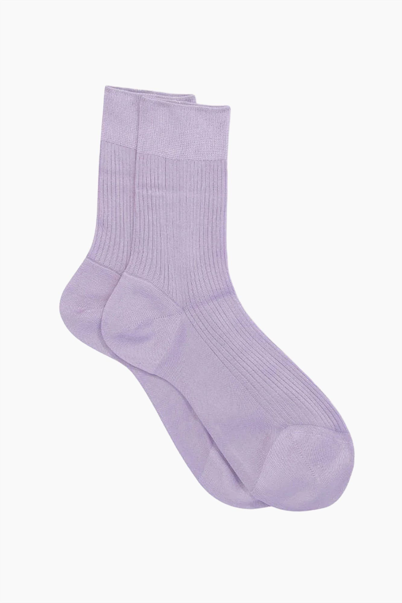 Silk Ribbed Socks