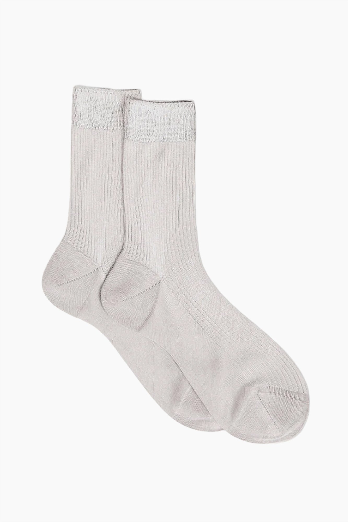Silk Ribbed Socks