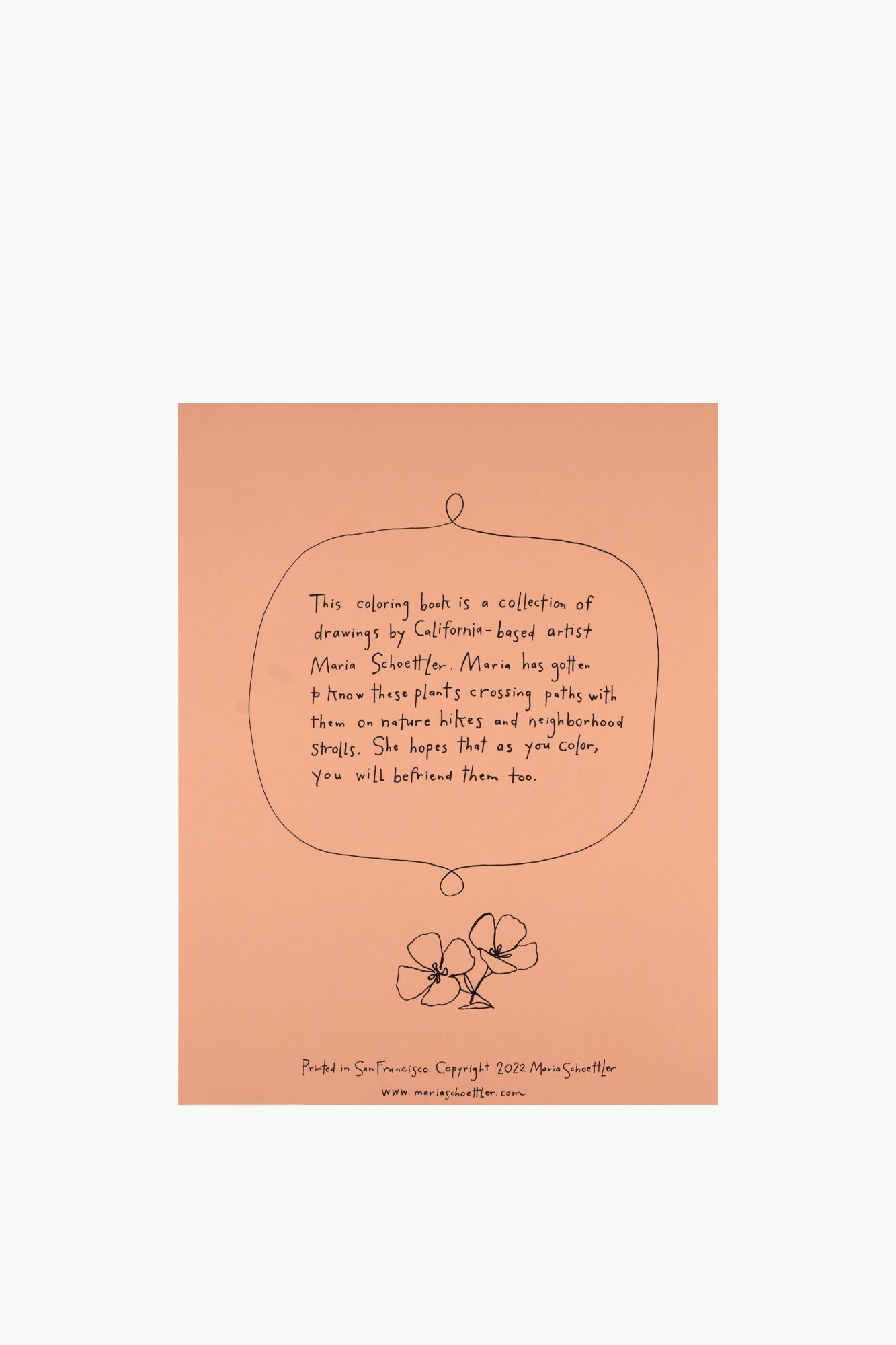Buds Along the Path Coloring Book