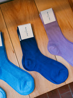 Silk Ribbed Socks