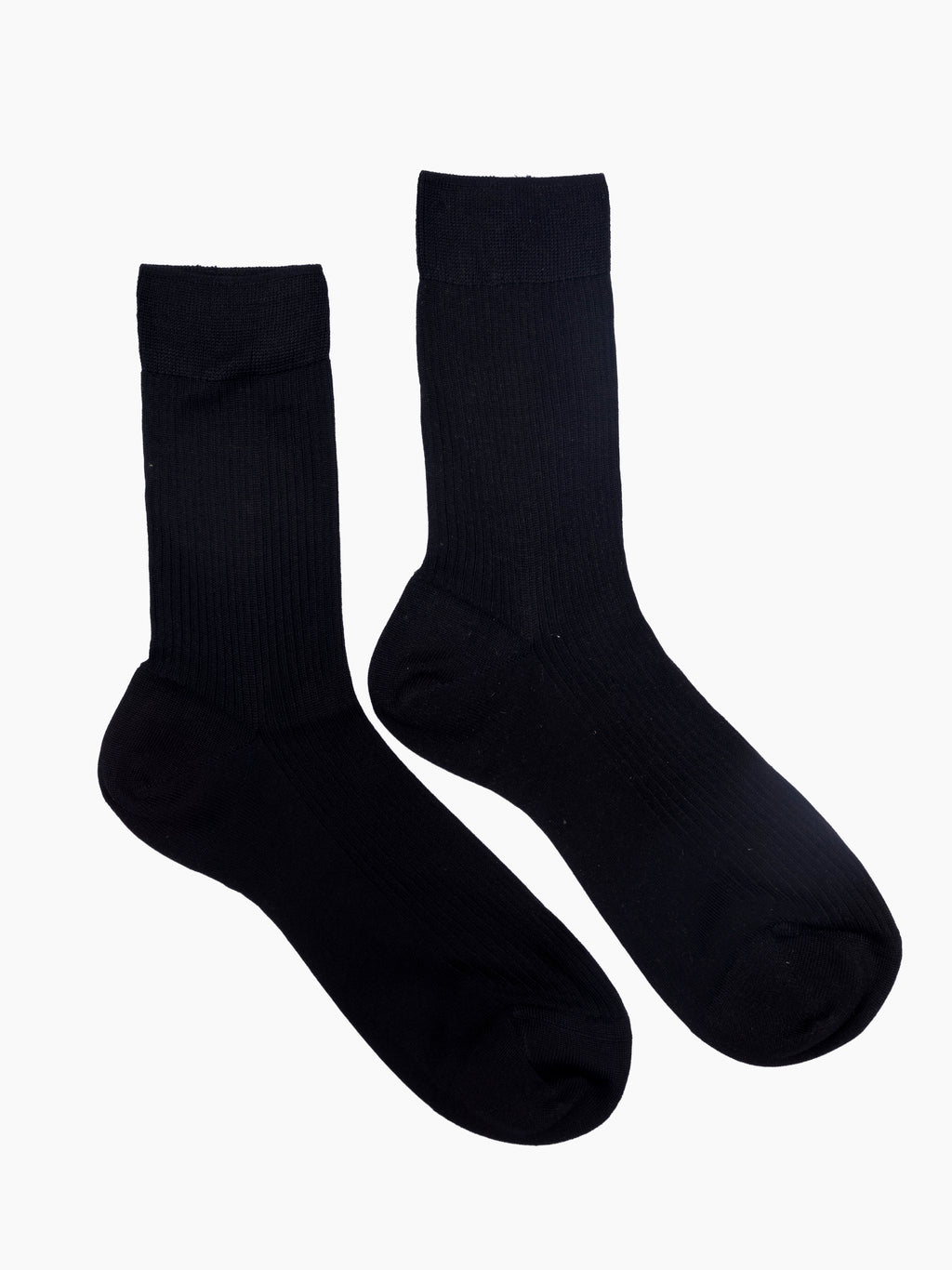 Silk Ribbed Socks