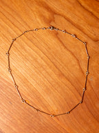 14K Bone Chain Necklace | 16"