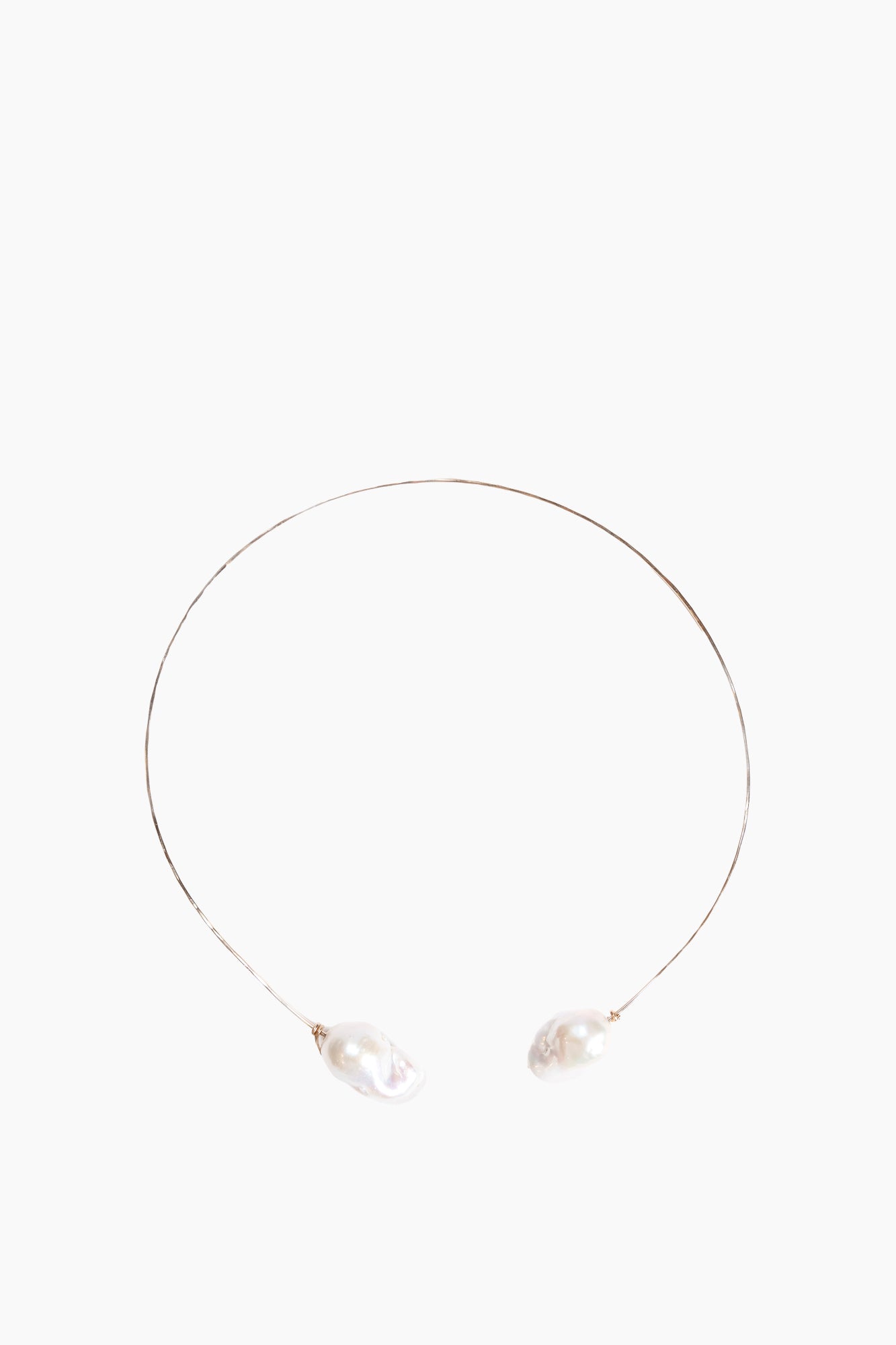 White Baroque Pearl Collar