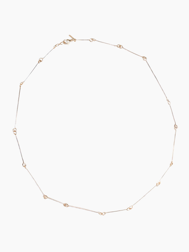 14K Bone Chain Necklace | 18"