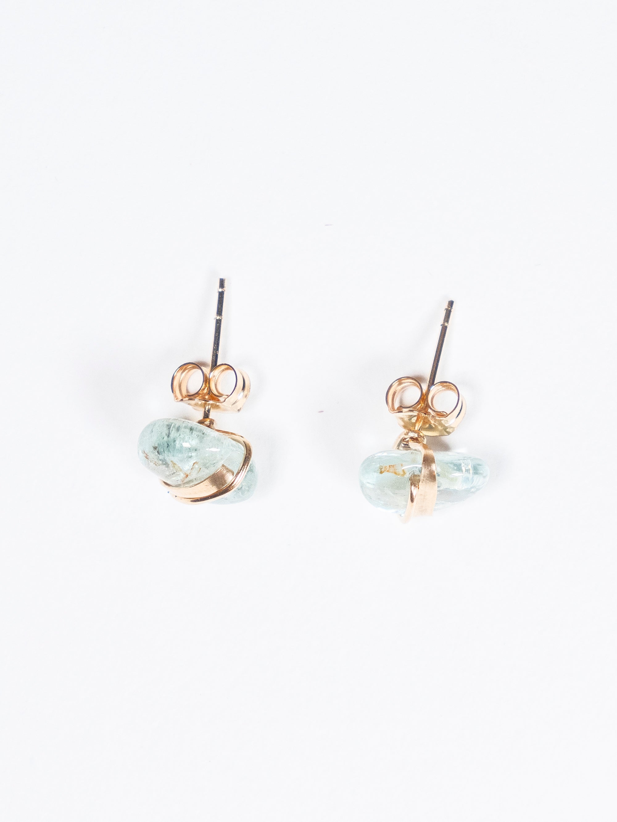 Aquamarine Studs