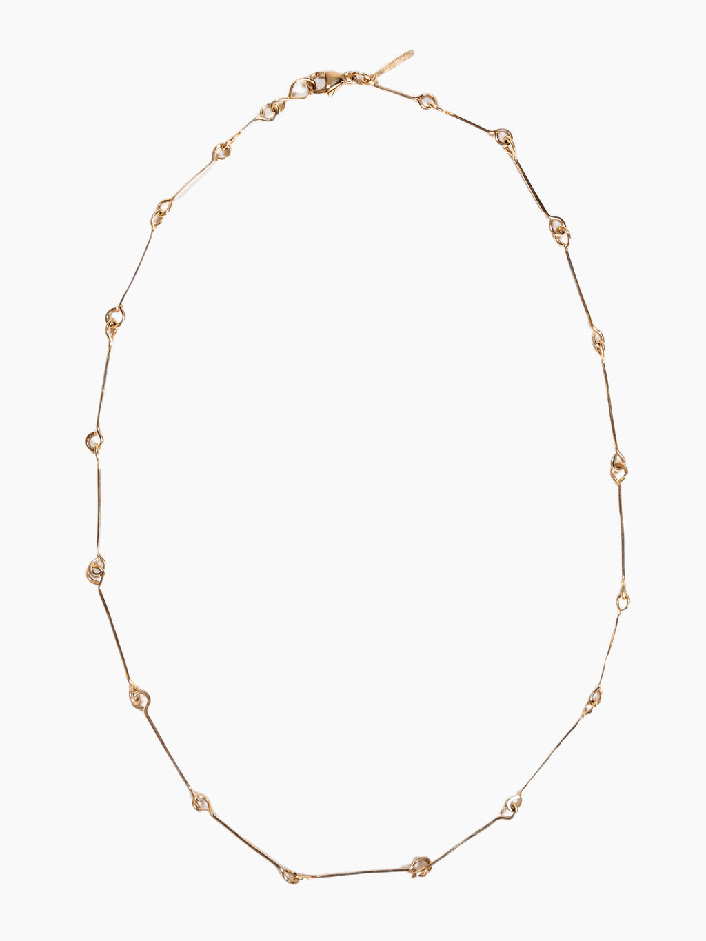 14K Bone Chain Necklace | 16"