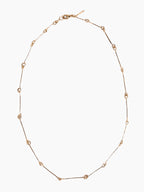 14K Bone Chain Necklace | 16"