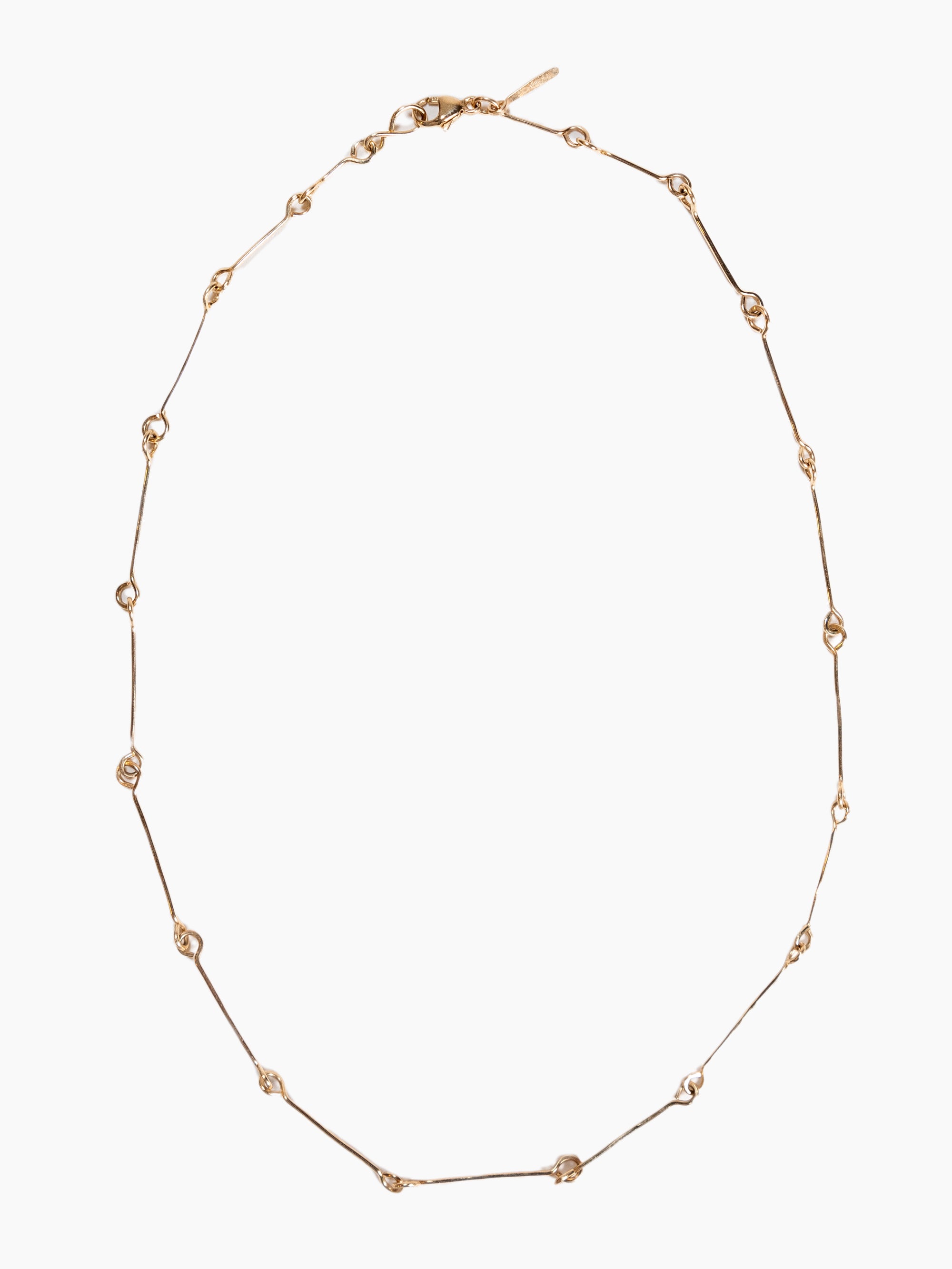 14K Bone Chain Necklace | 16"