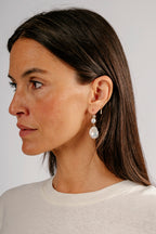 Baroque Pearl Double Drop Earrings