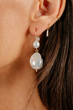 Baroque Pearl Double Drop Earrings
