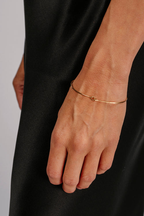14K Hammered Cuff Bracelet