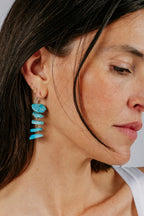 Turquoise Cascade Drop Earrings