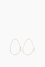 14K Small Egg Hoops