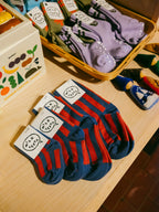 Stripe Socks | Slate