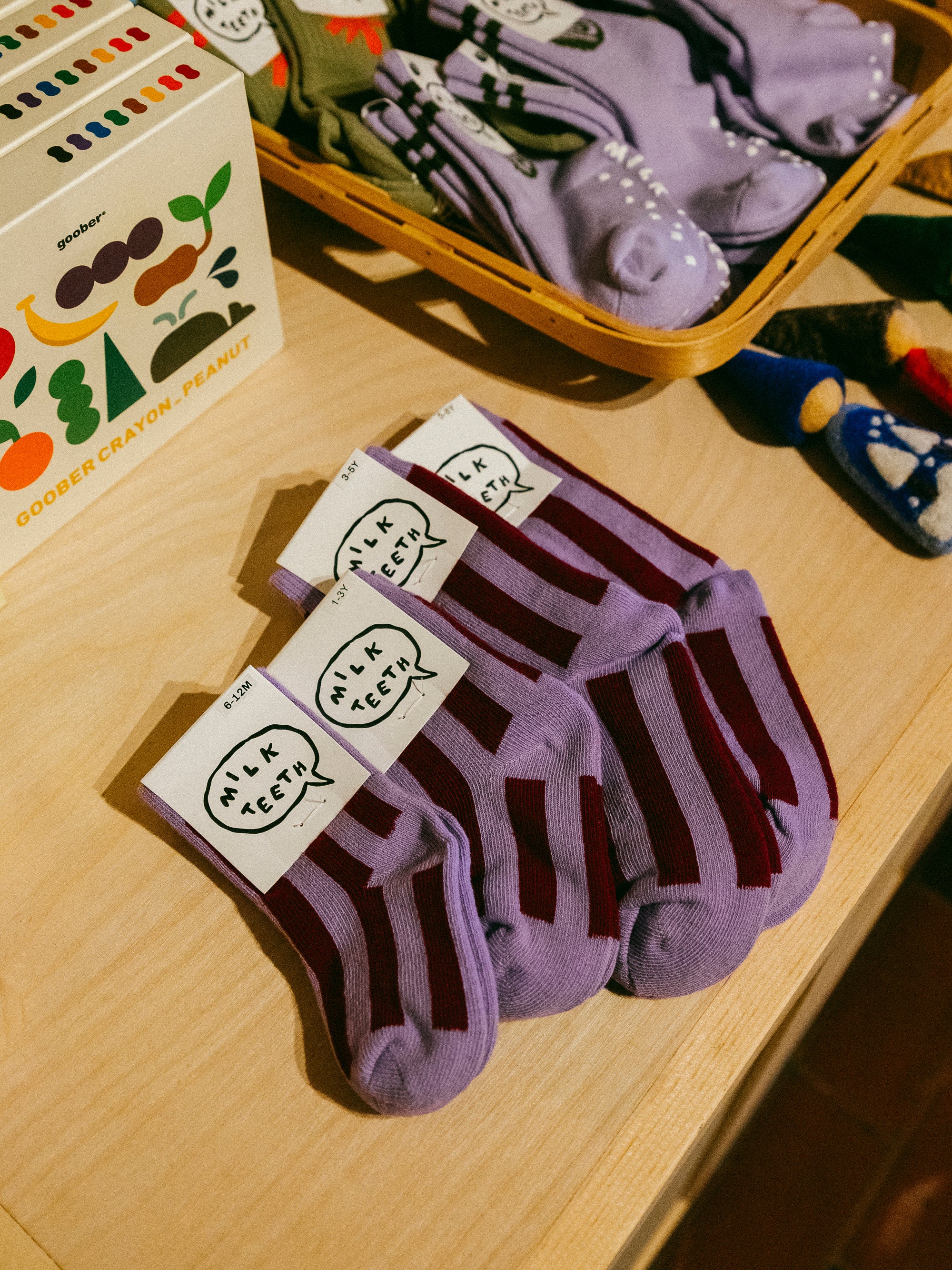 Stripe Socks | Violet