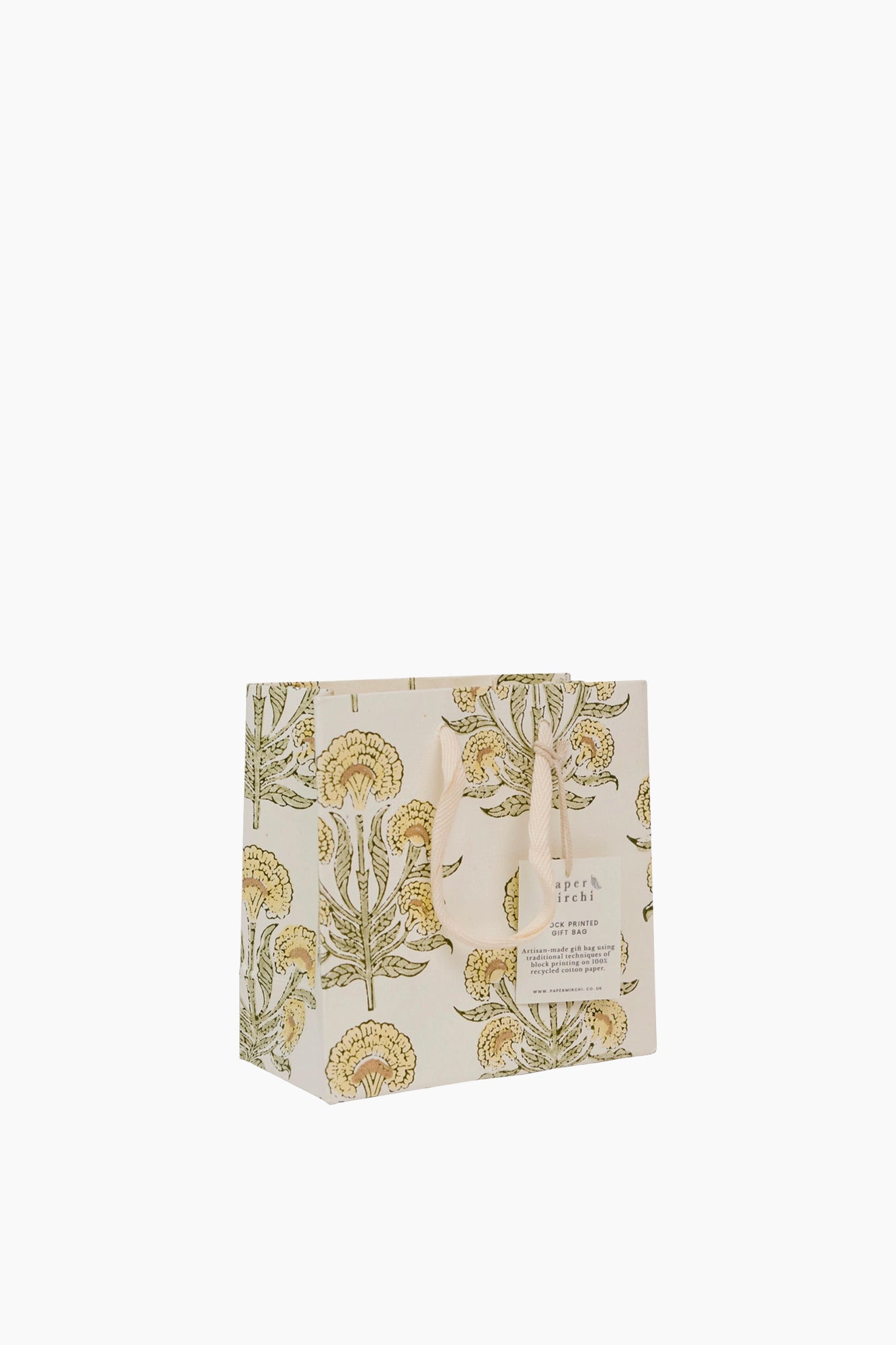 Recycled Cotton Handmade Gift Bag