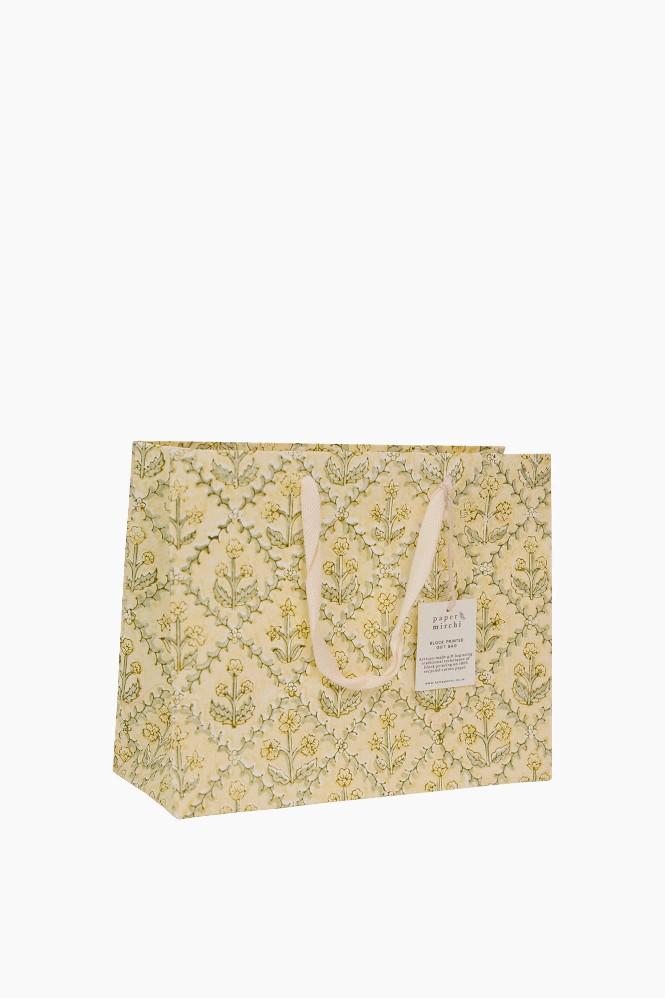 Recycled Cotton Handmade Gift Bag