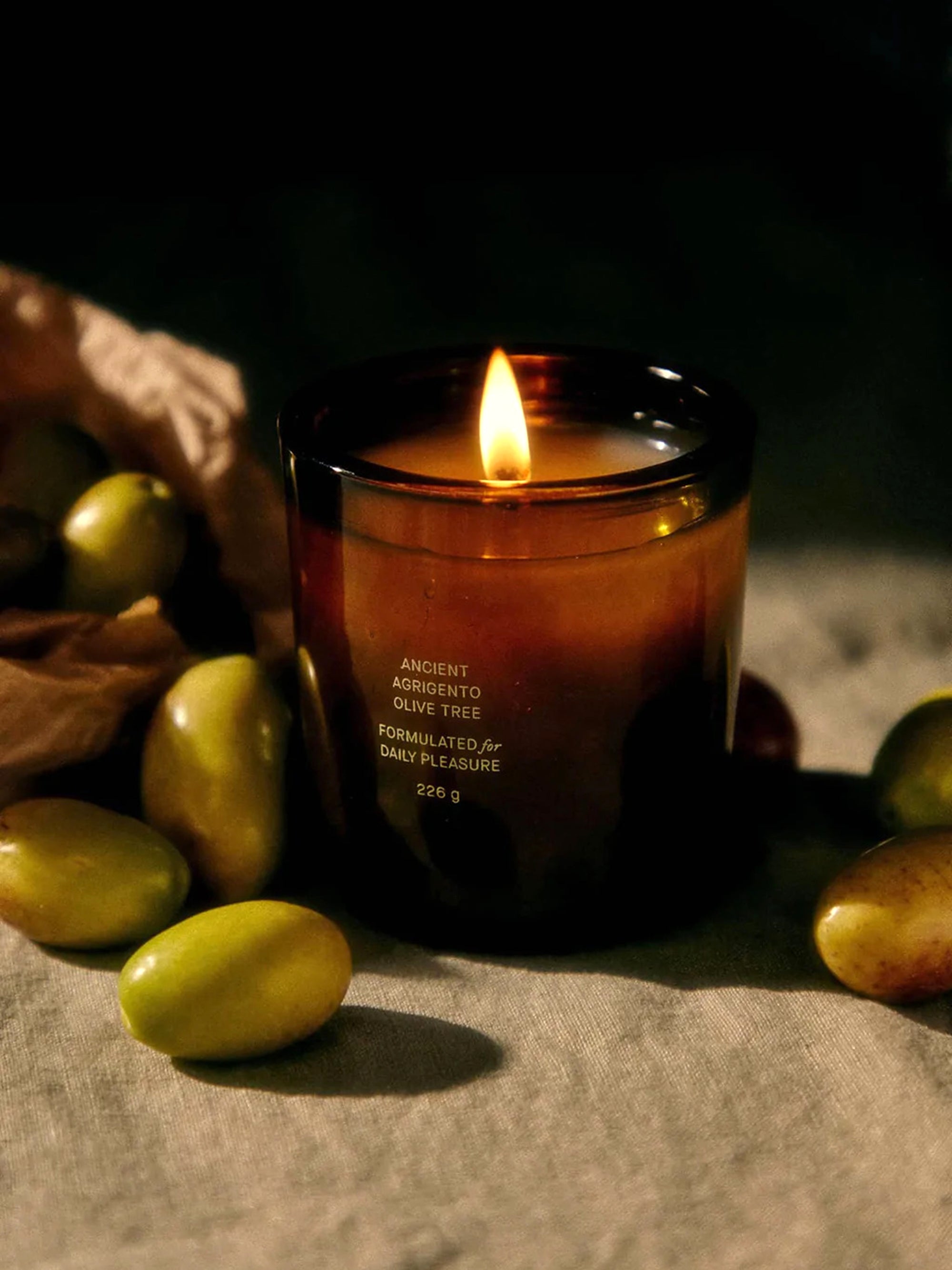 Ancient Agrigento Olive Tree Candle