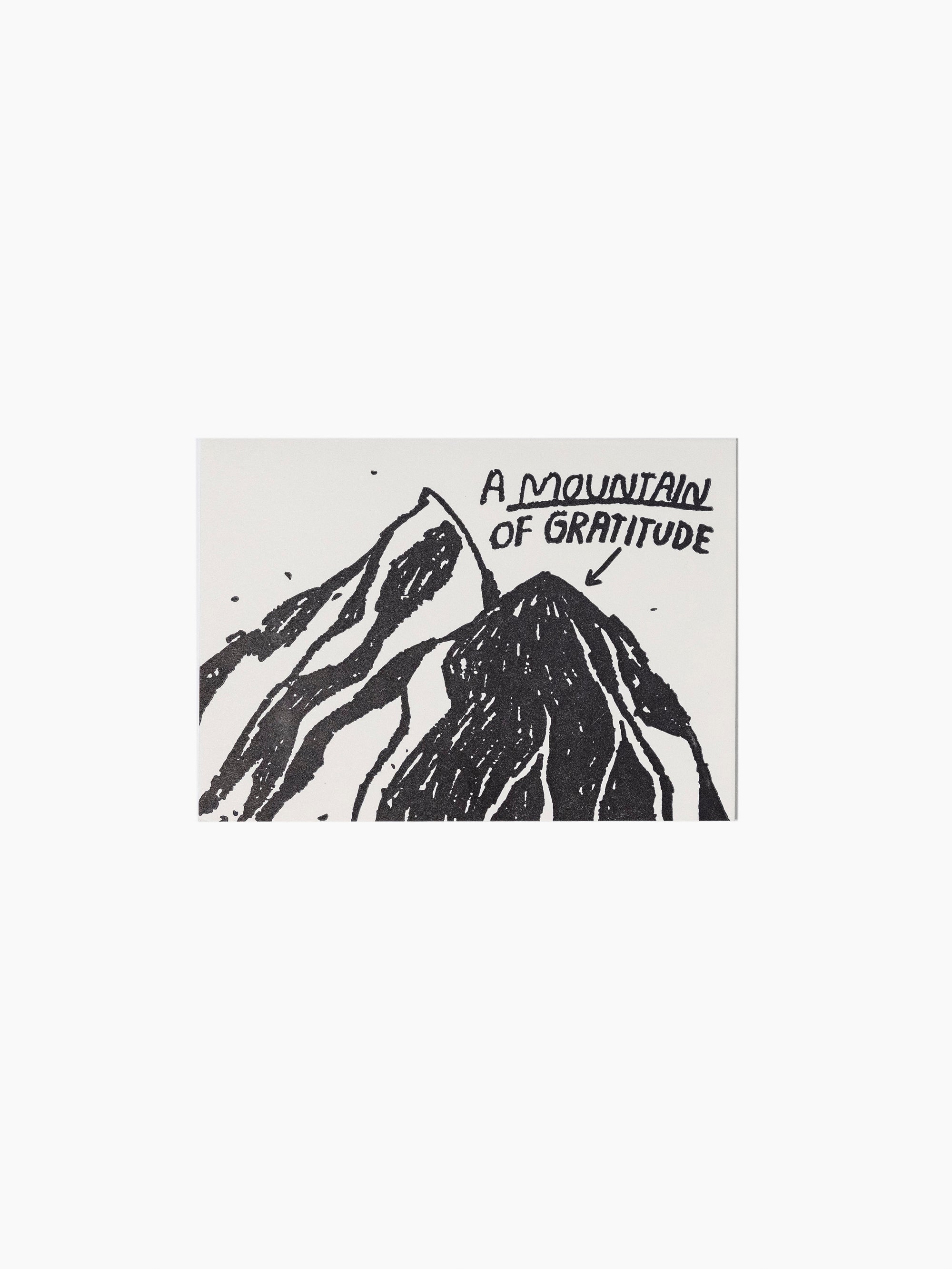 Mountain of Gratitude Card