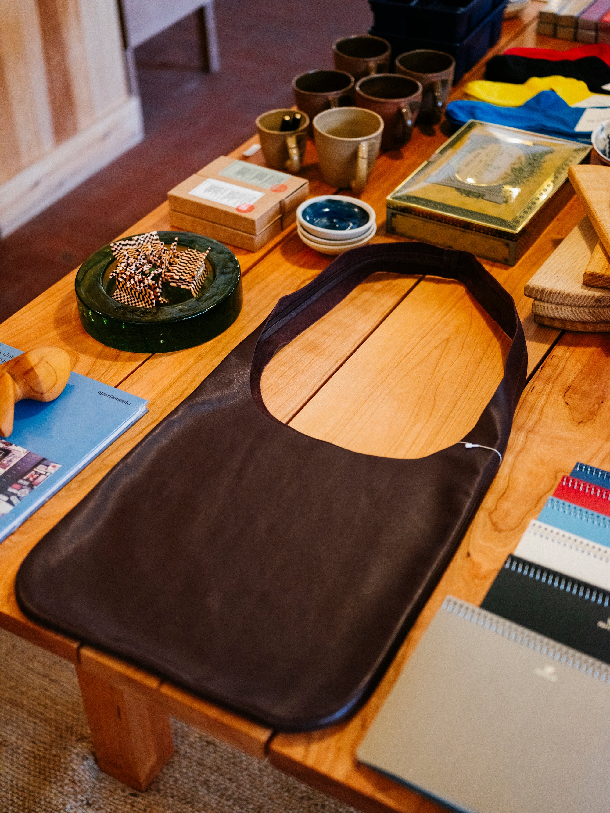 Bordeaux Leather Tote