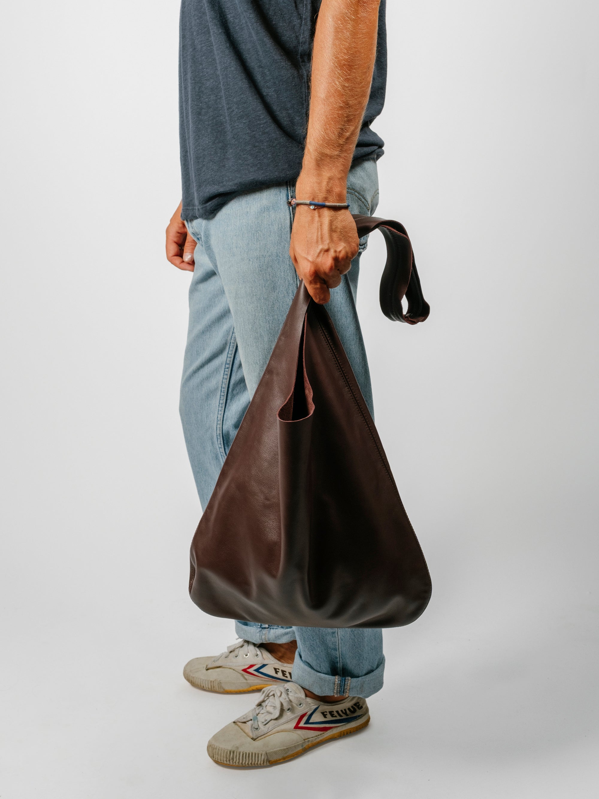 Bordeaux Leather Tote