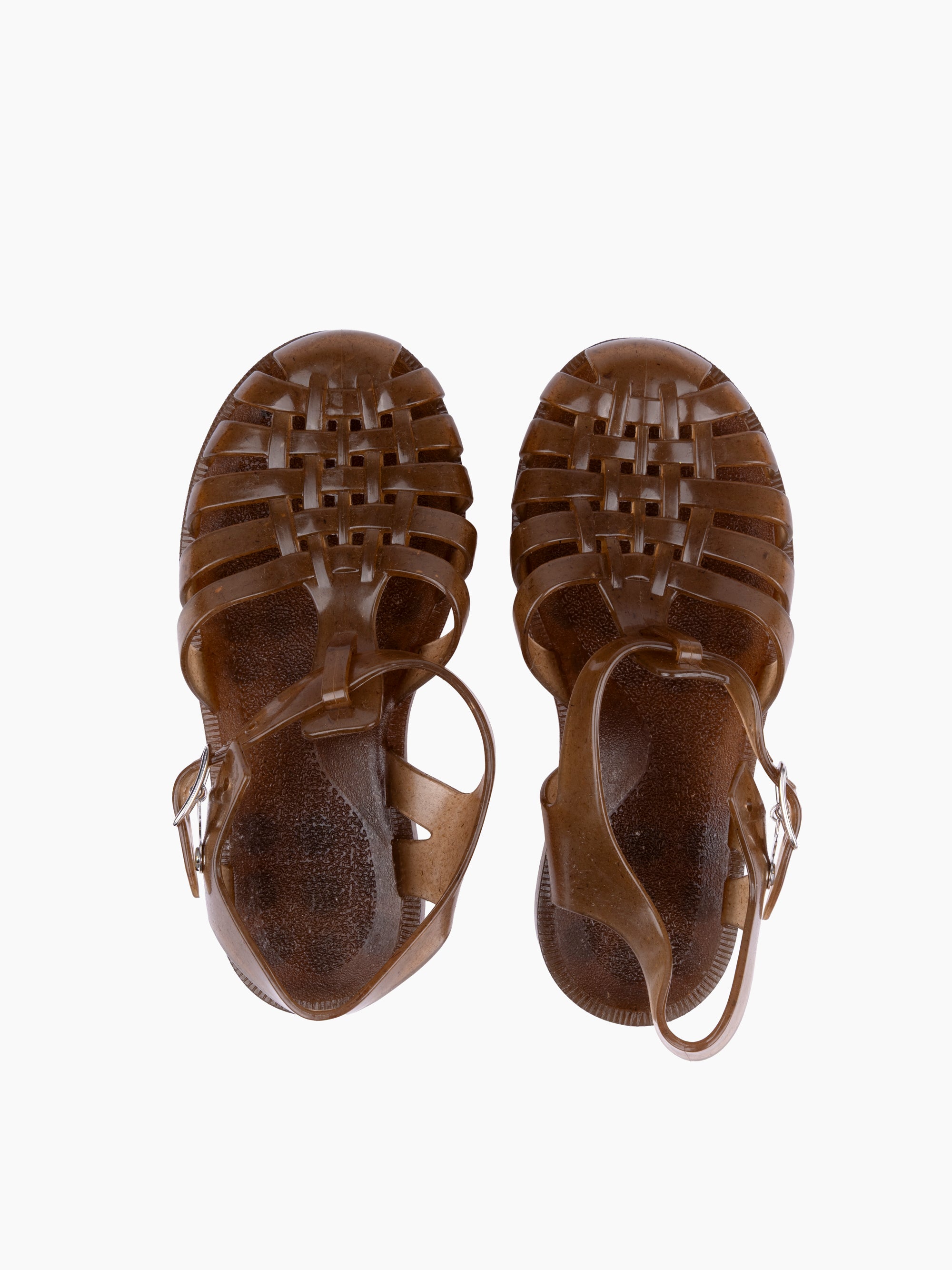 Children's French Recycled Hemp Fisherman Sandals in Sepia