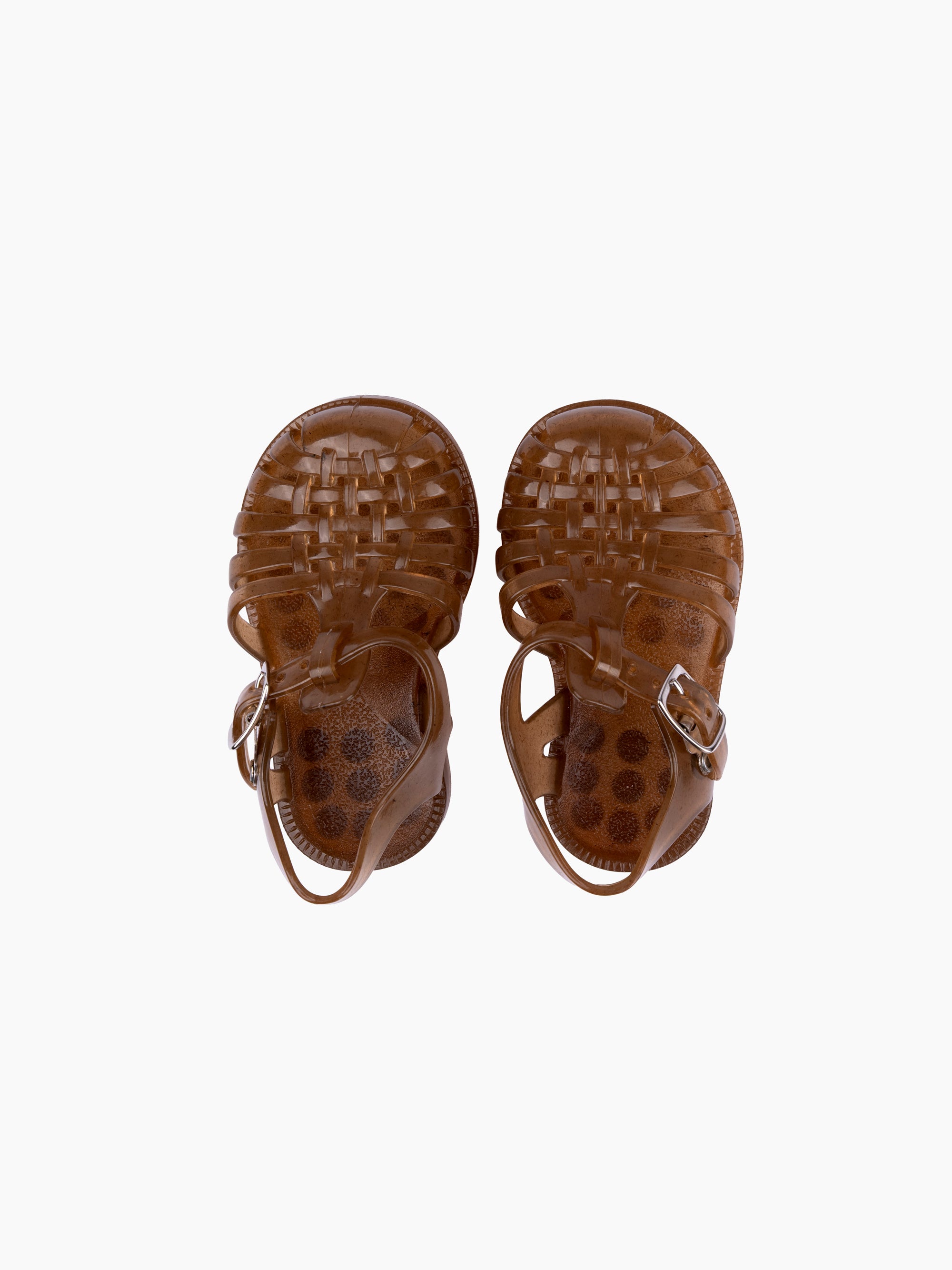 Children's French Recycled Hemp Fisherman Sandals in Sepia
