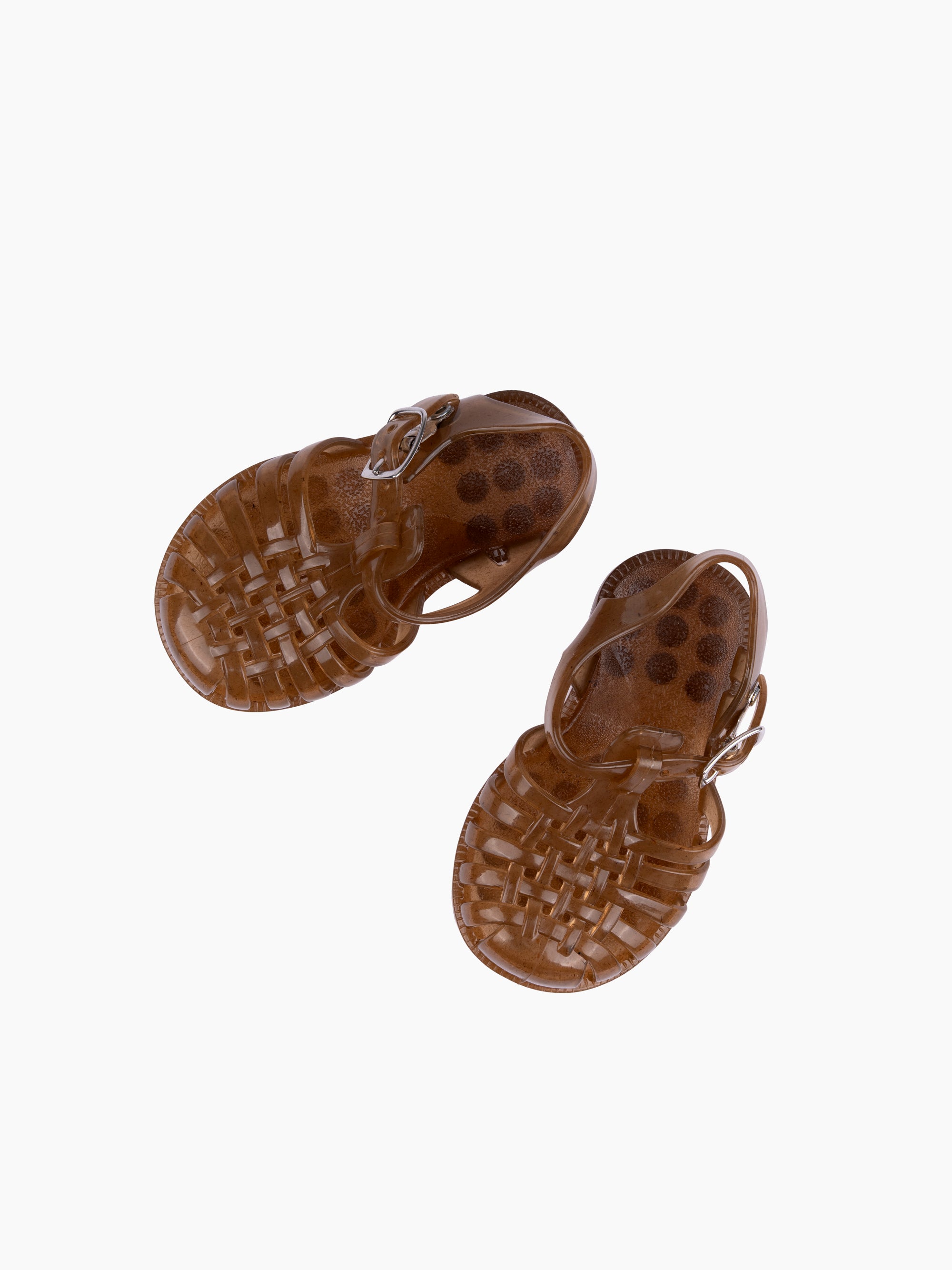 Children's French Recycled Hemp Fisherman Sandals in Sepia