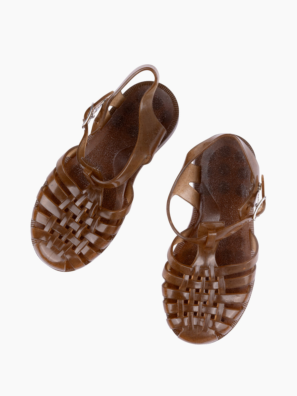 Children's French Recycled Hemp Fisherman Sandals in Sepia