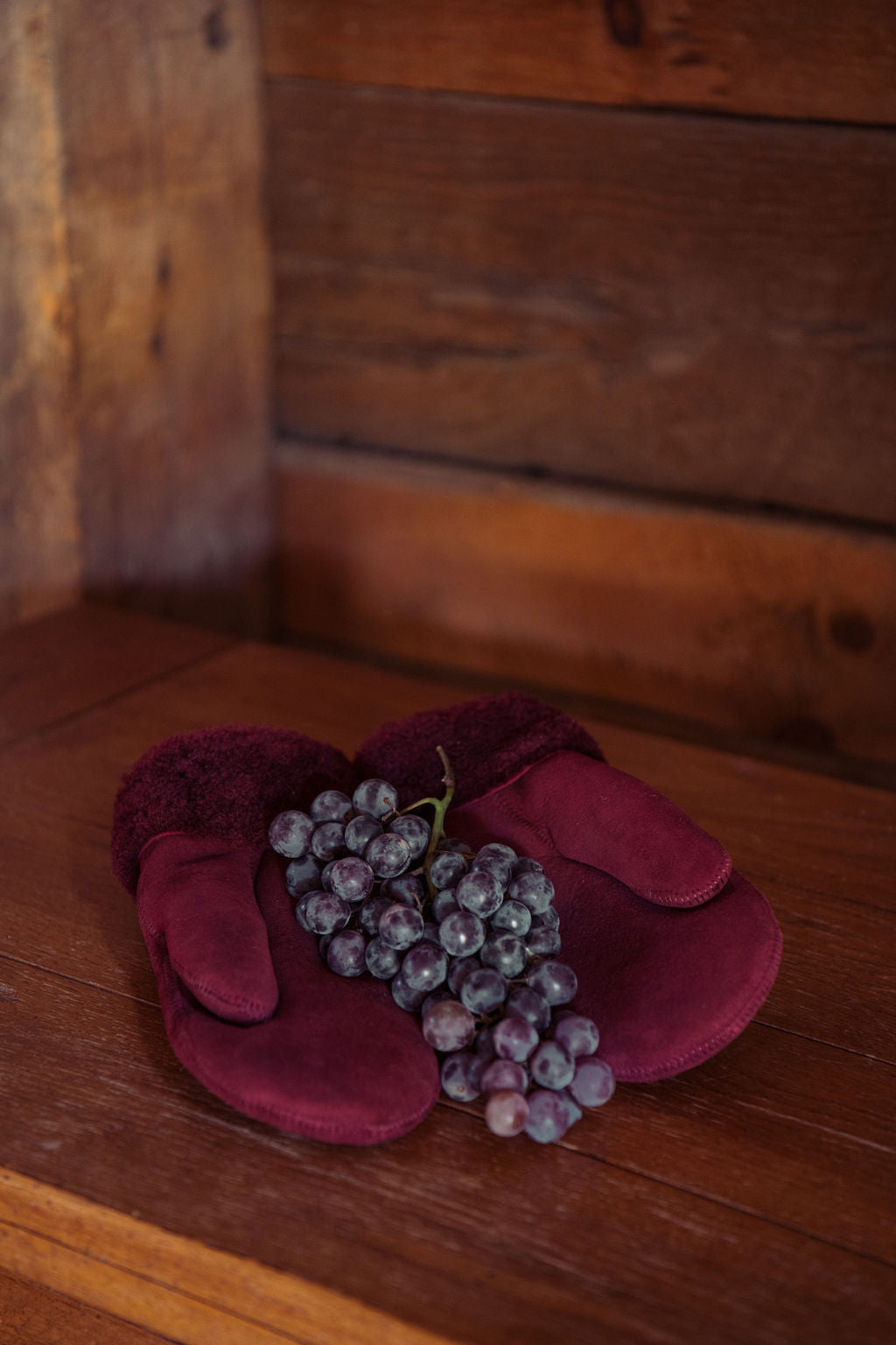 Sheepskin Mittens | Bordeaux