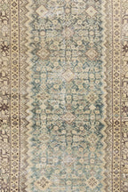 Antique Malayar Low Pile Persian Rug
