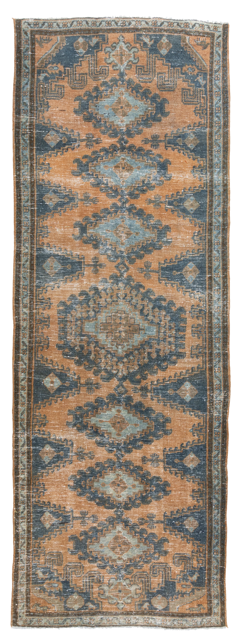 Antique Persian Viss Low Pile Rug