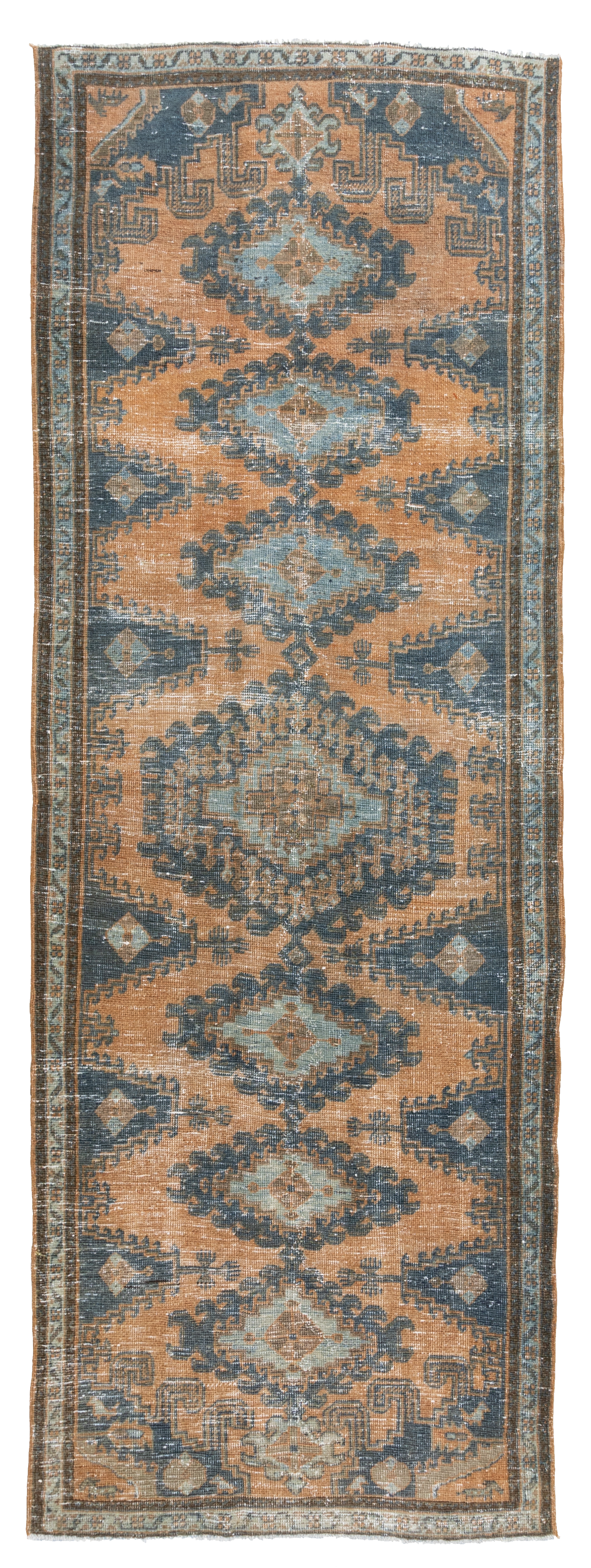 Antique Persian Viss Low Pile Rug