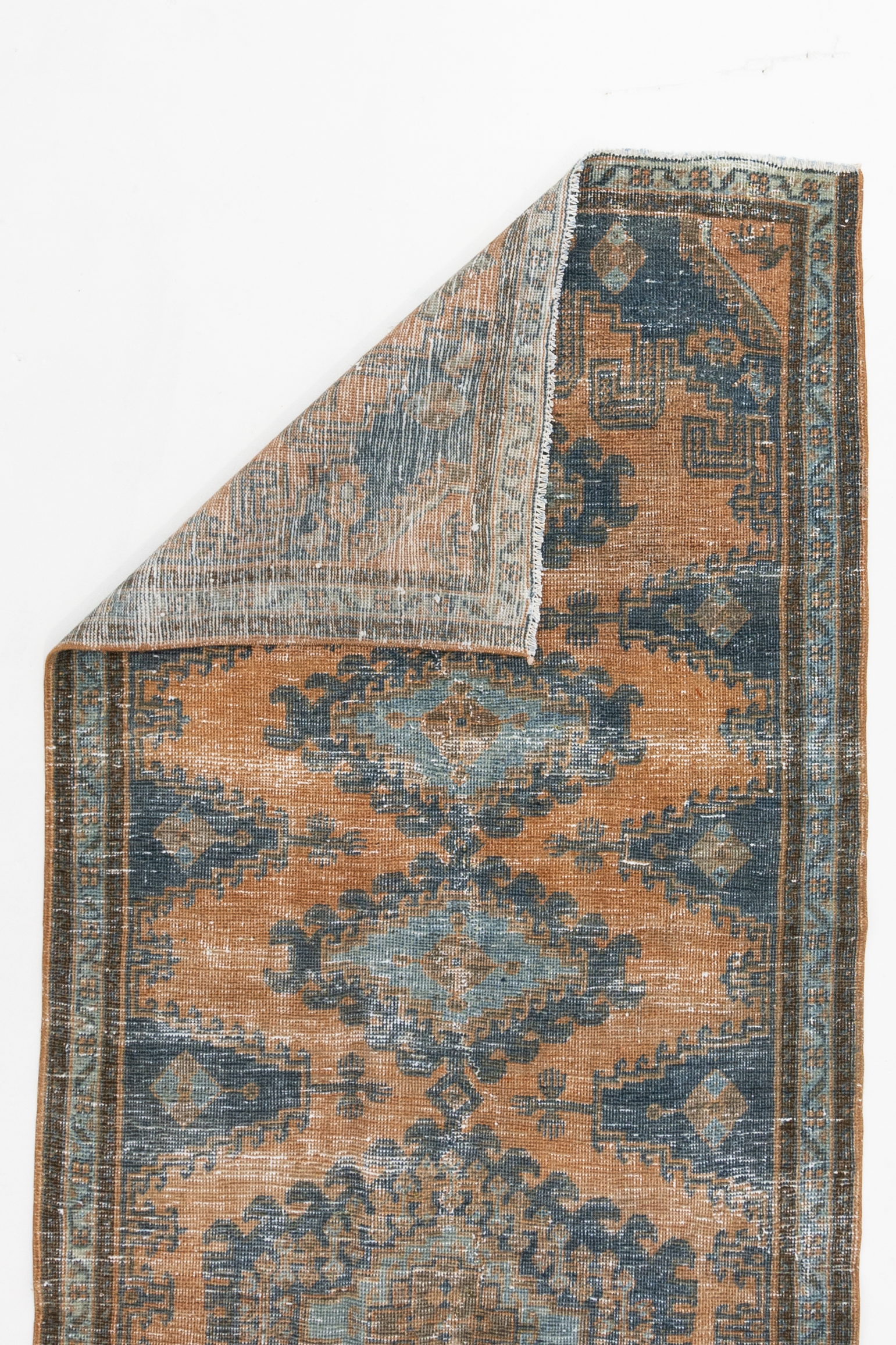 Antique Persian Viss Low Pile Rug