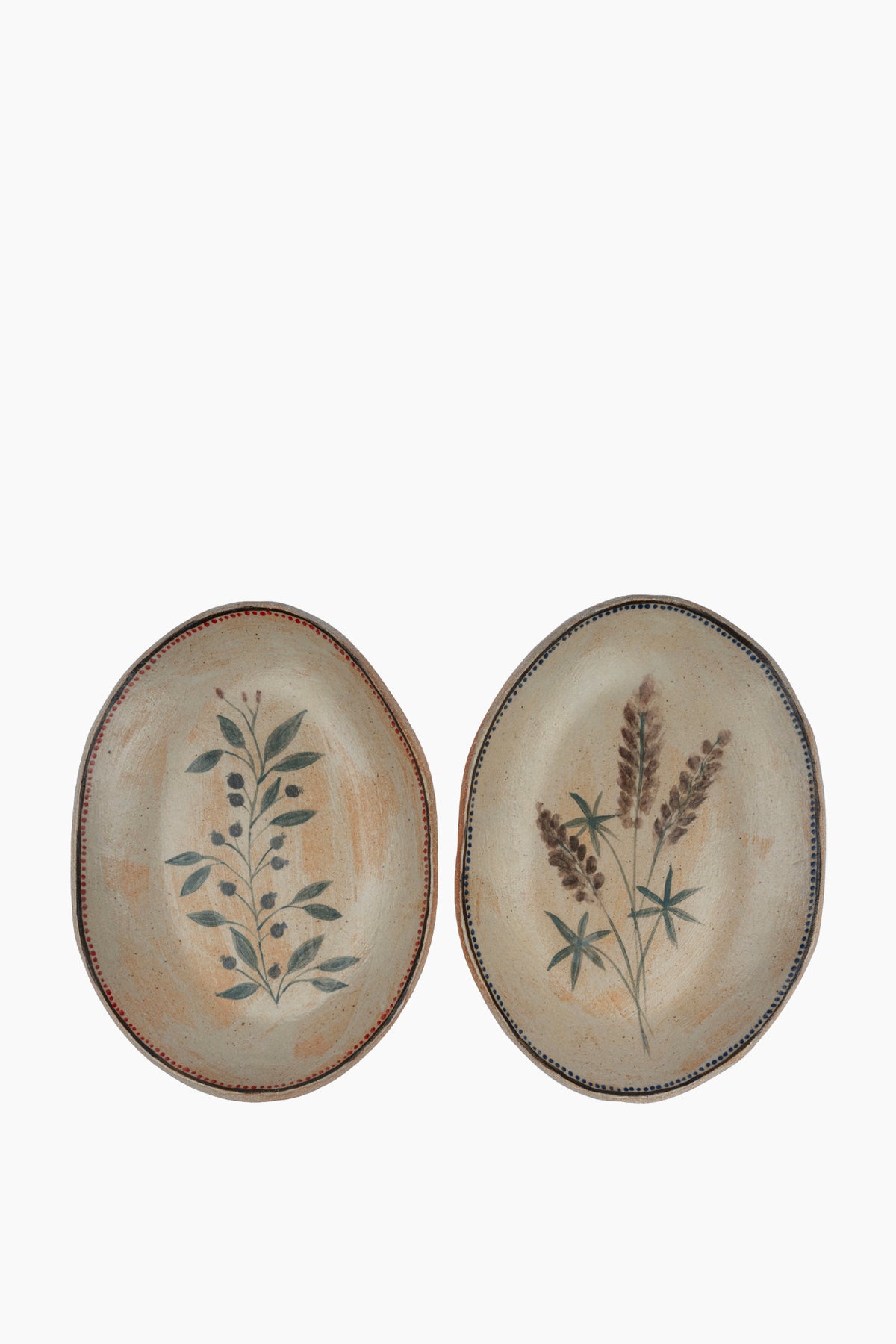 Handpainted Oval Dish