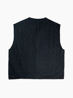 Vintage Quilted Vest | Ocean Blue