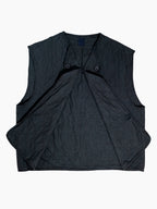 Vintage Quilted Vest | Ocean Blue