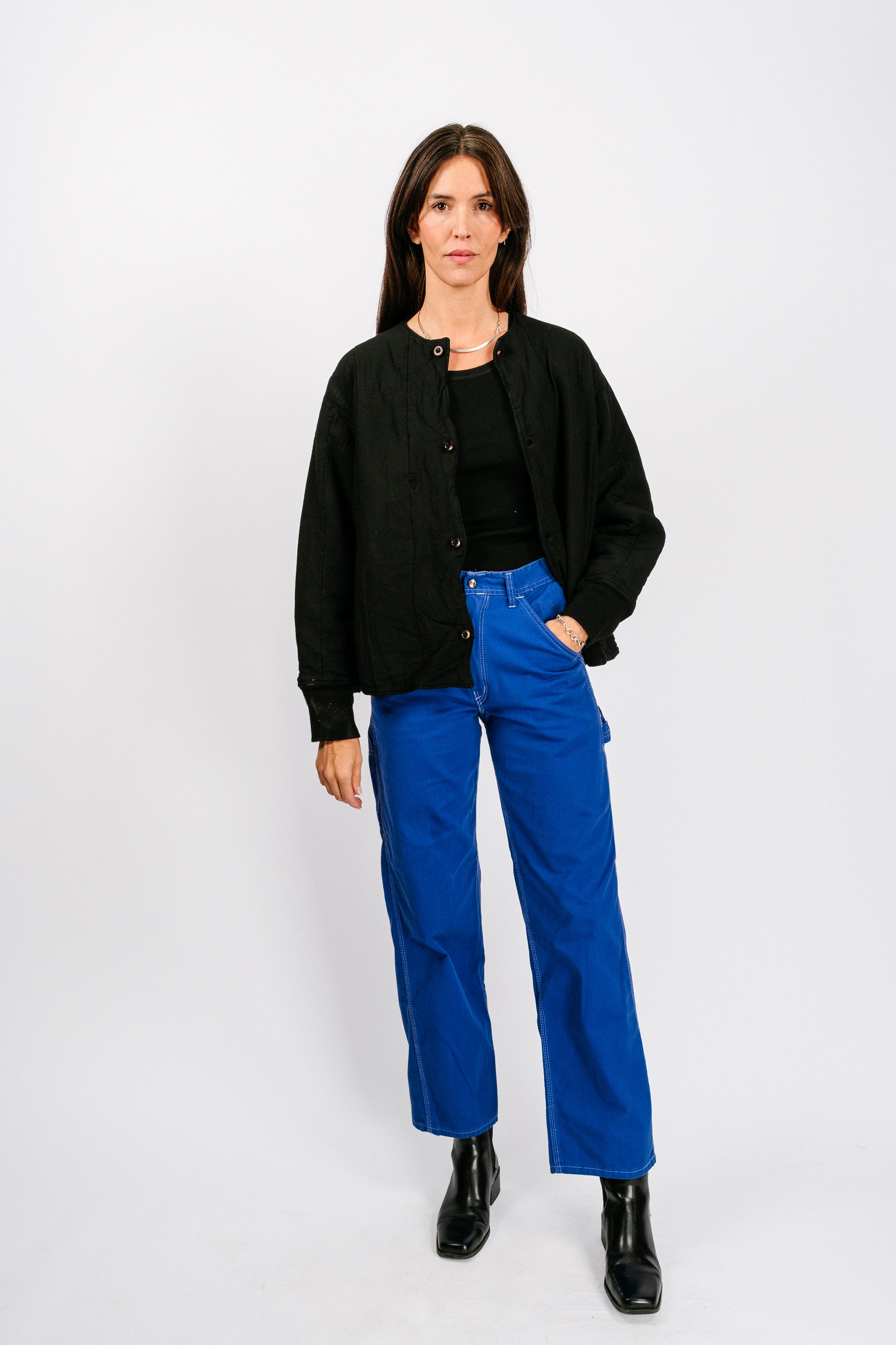 Vintage Quilt Jacket | Black