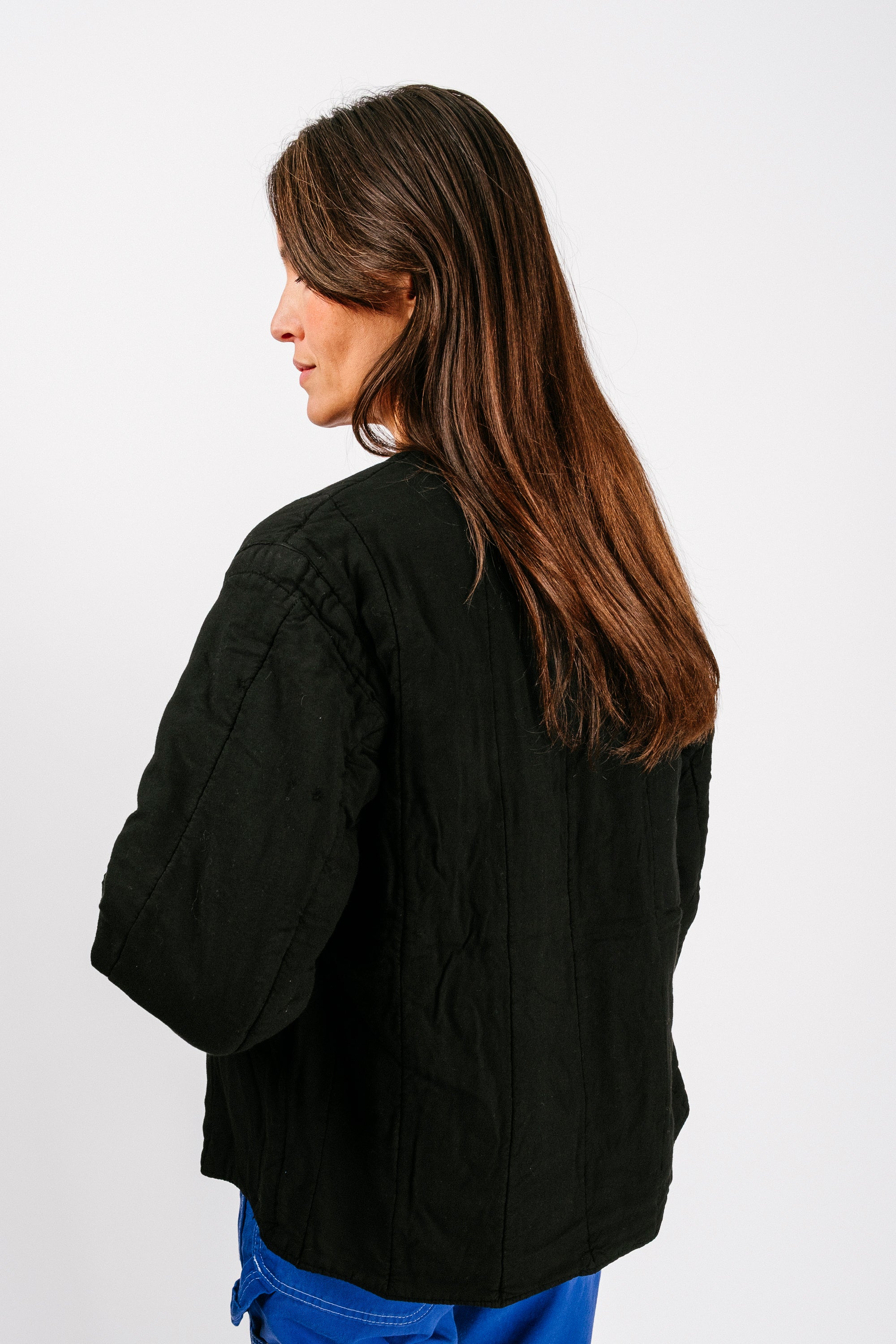 Vintage Quilt Jacket | Black