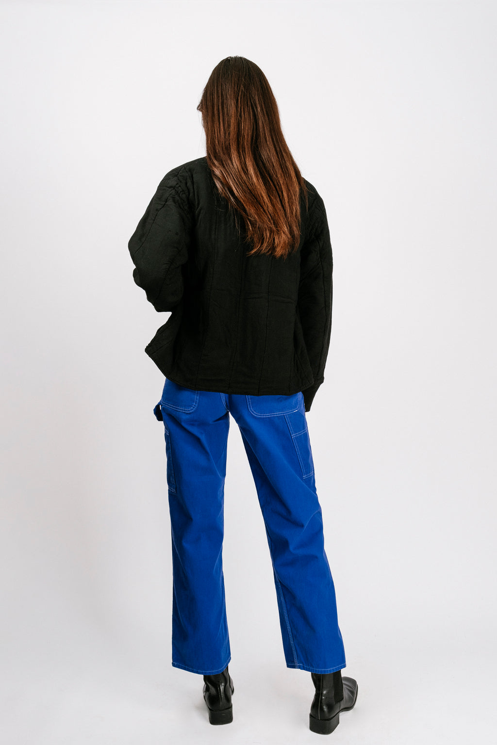 Vintage Quilt Jacket | Black