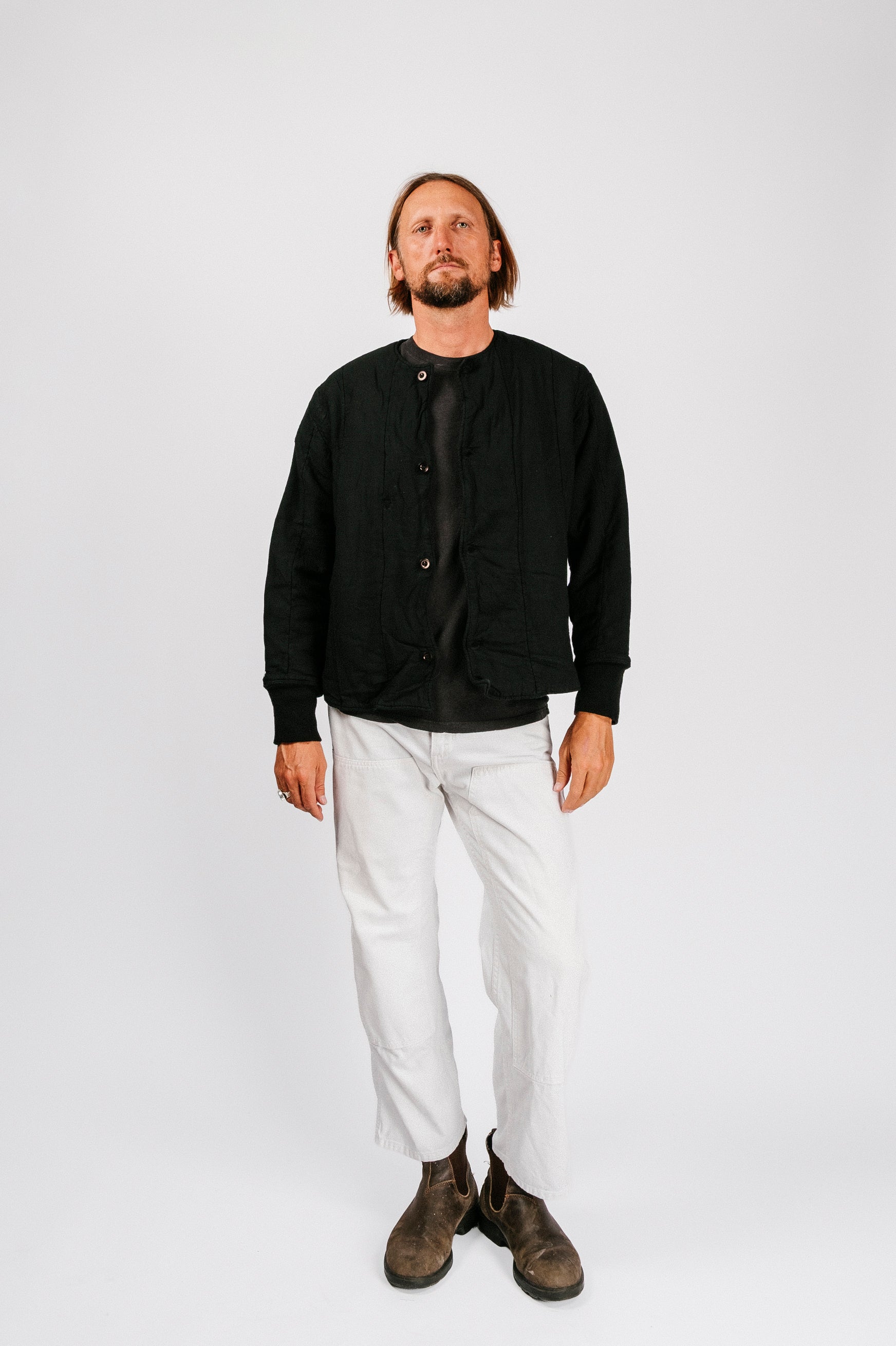 Vintage Quilt Jacket | Black