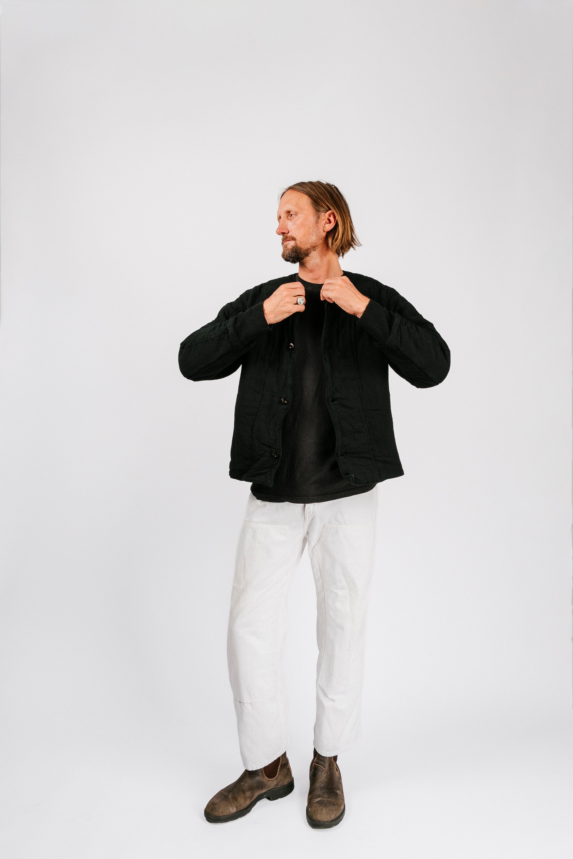 Vintage Quilt Jacket | Black