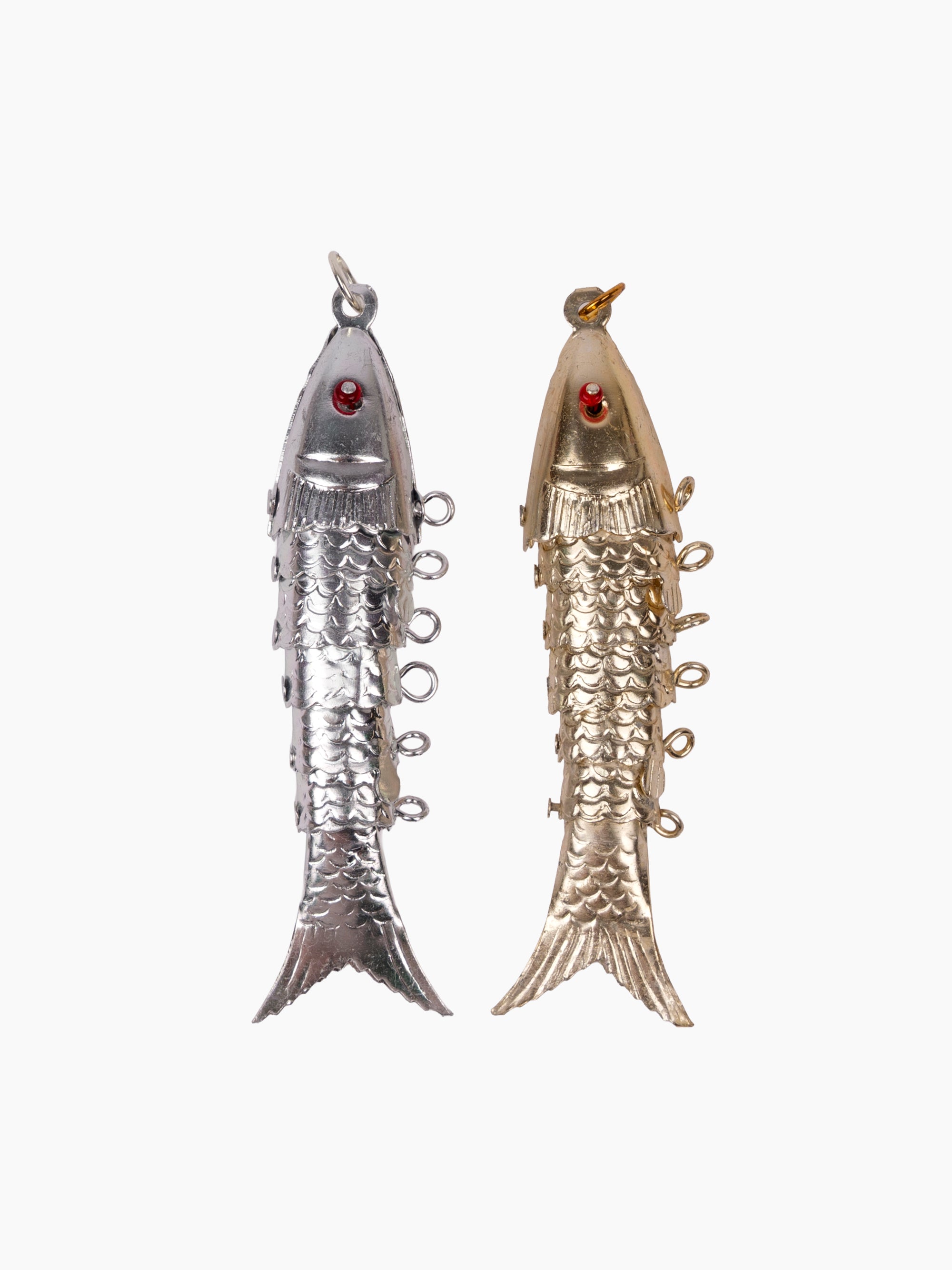 Vintage Articulated Fish Charm | Two Tones